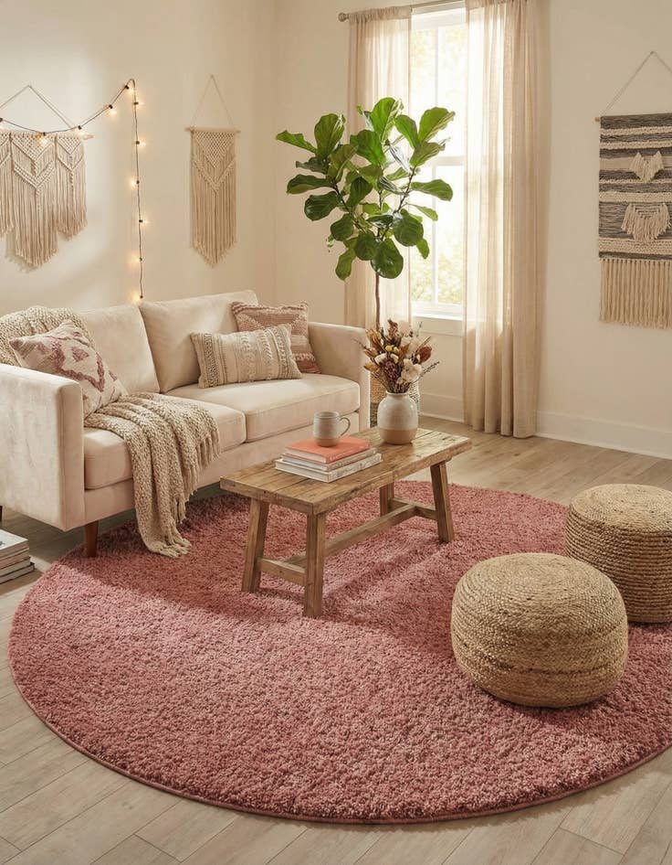 Detail image of 10' x 10' Jill Zarin Shaggy Chic Round Rug