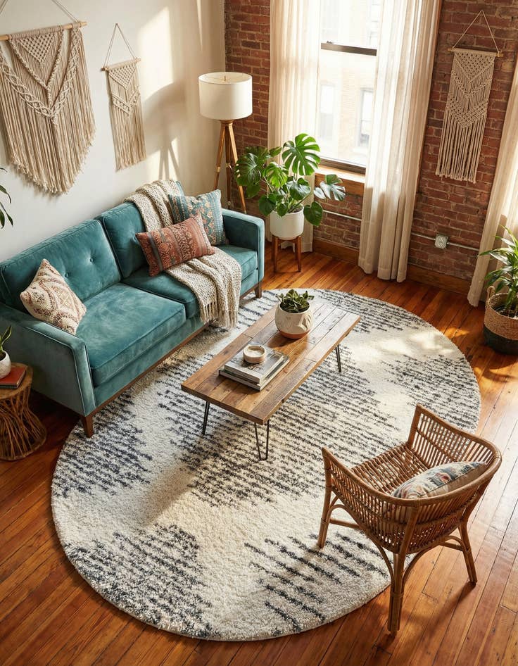 Detail image of 7' 10 x 10' Serenity Shag Oval Rug