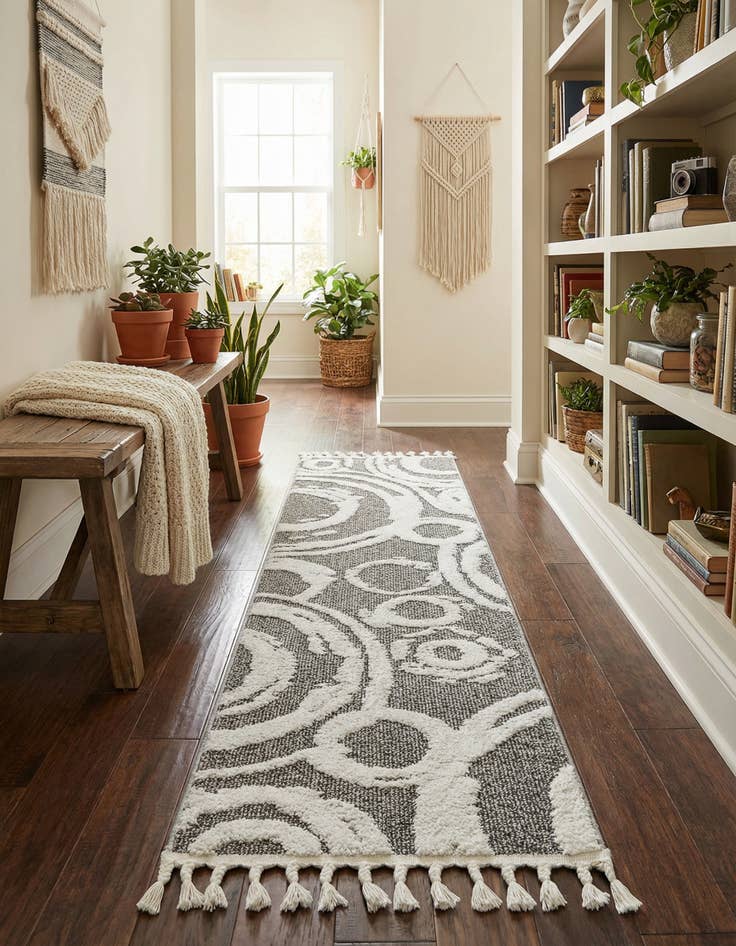 Detail image of 2' x 8' Boho Runner Rug