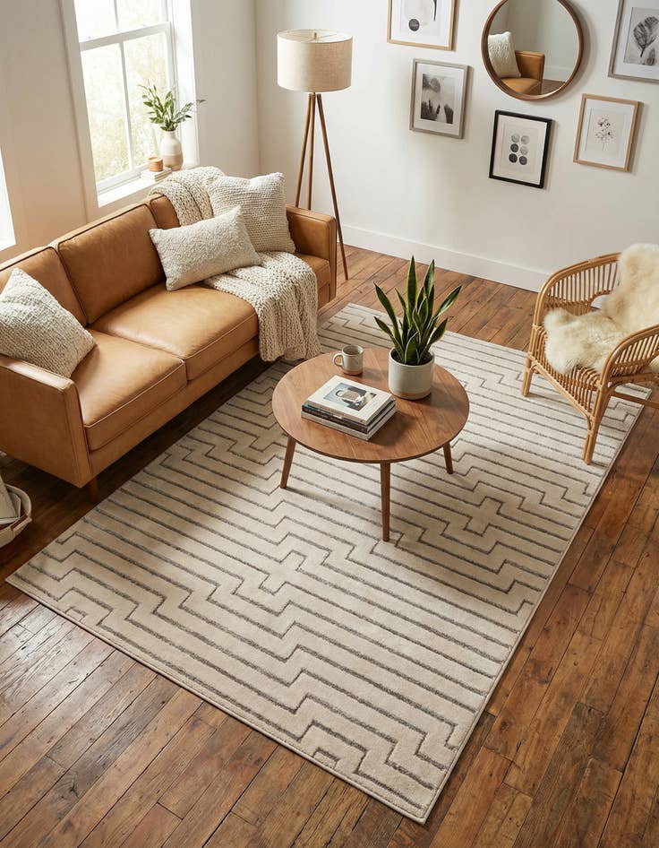 Detail image of 5' 3 x 7' Vogue Geo Rug