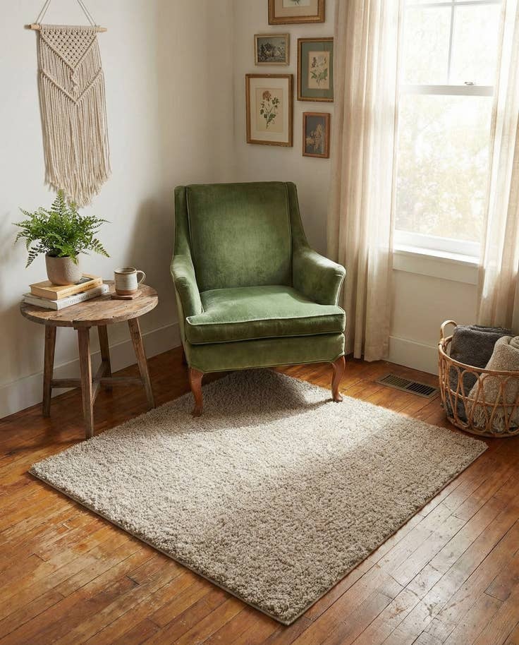 Detail image of 3' x 3' Zermatt Shag Square Rug