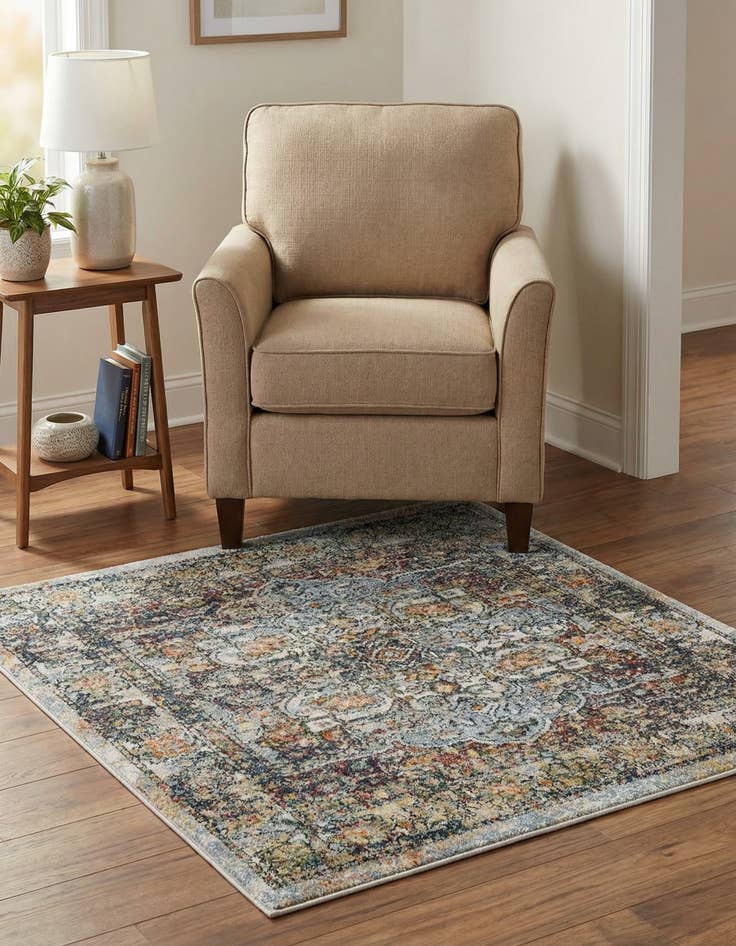 Detail image of 3' 3 x 3' 3 Isabella Square Rug