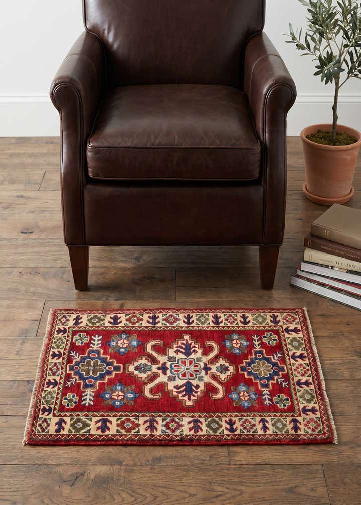 2' x 3' 3 Hand Knotted Kazak Rug