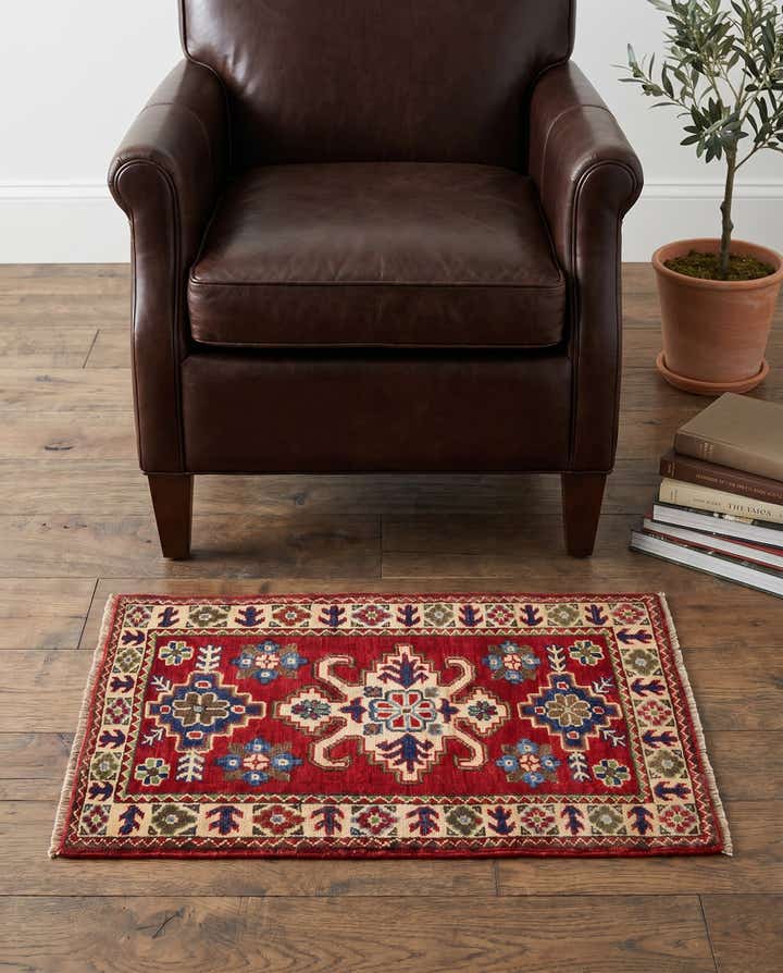 2' x 3' 3 Hand Knotted Kazak Rug