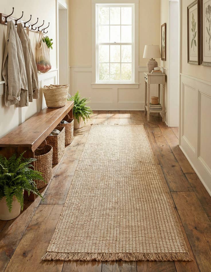 Detail image of 2' 7 x 10' Cottage Farm Runner Rug