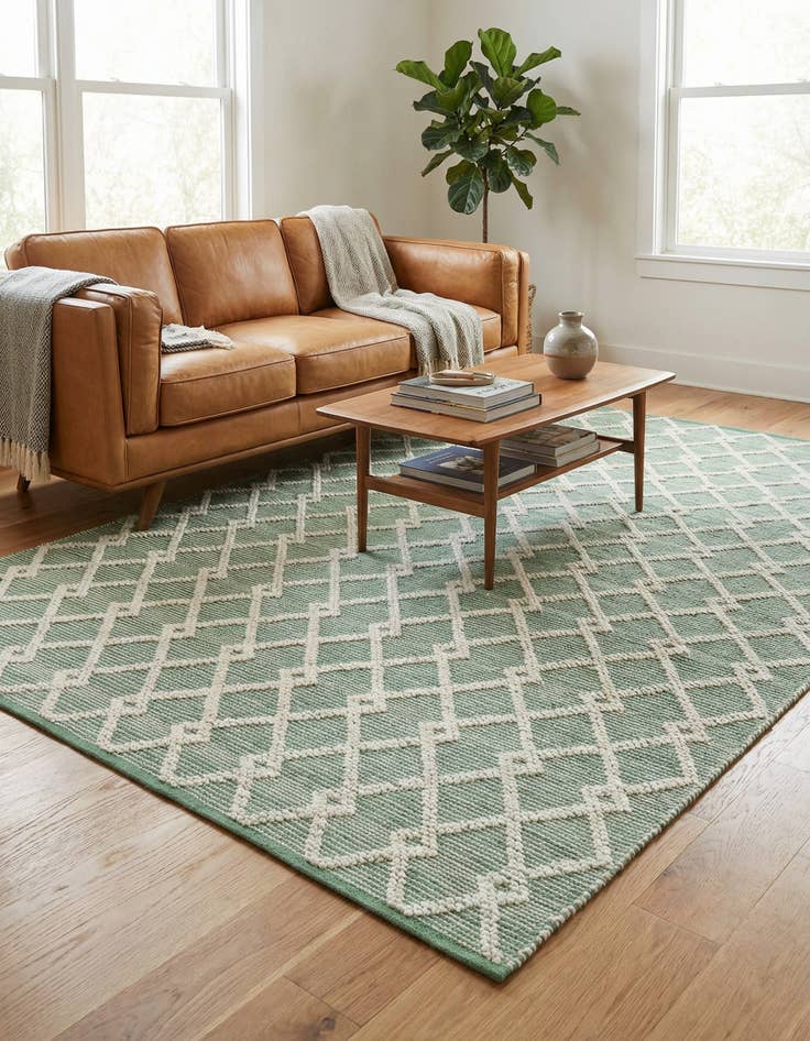 Detail image of 6' 1 x 9'  Hand Knotted Jill Zarin Dorset Rug