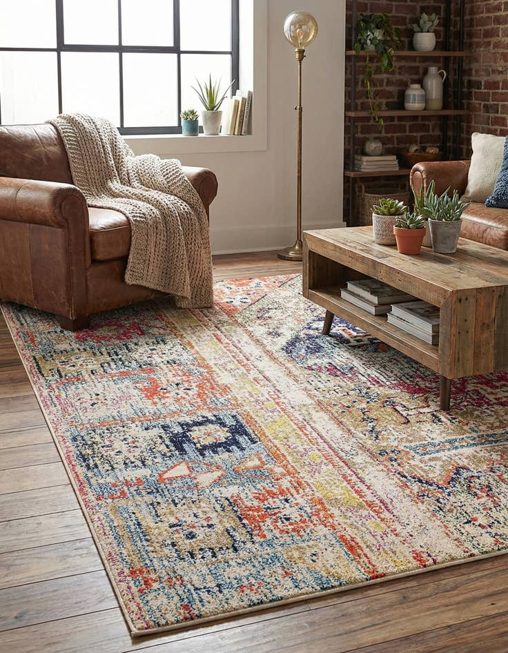 Detail image of 4' x 6' Washable El Paso Rug