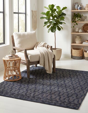 5' 3 x 5' 3 Hand Woven Larsa Jute Square Rug
