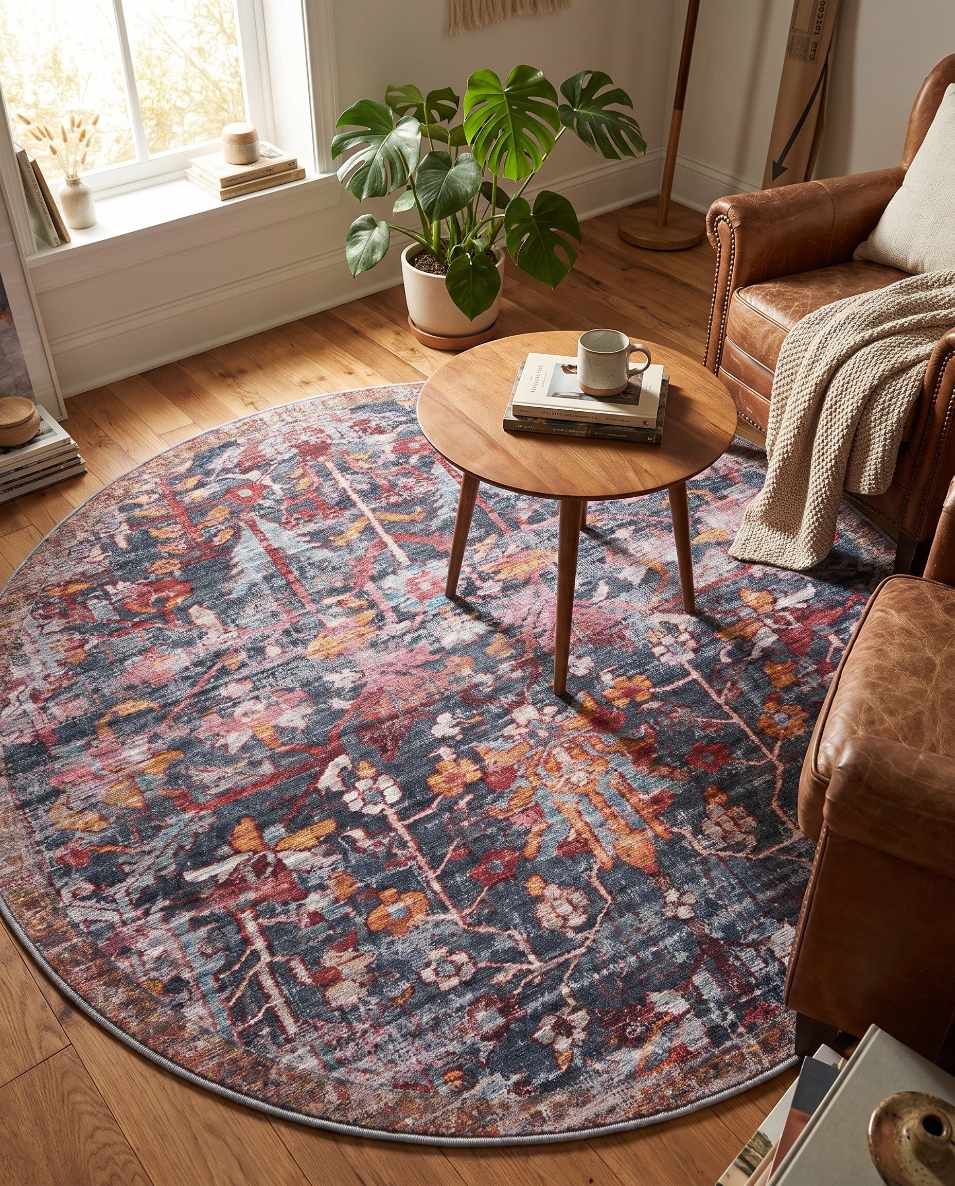 160cm x 160cm Maahru Rund Teppich