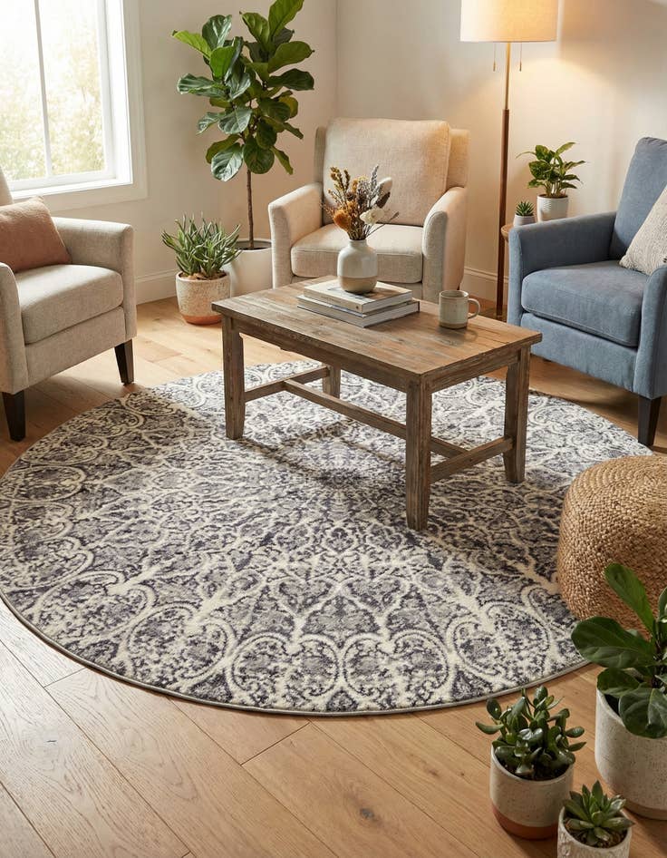 Detail image of 7' x 7' Monte Carlo Round Rug