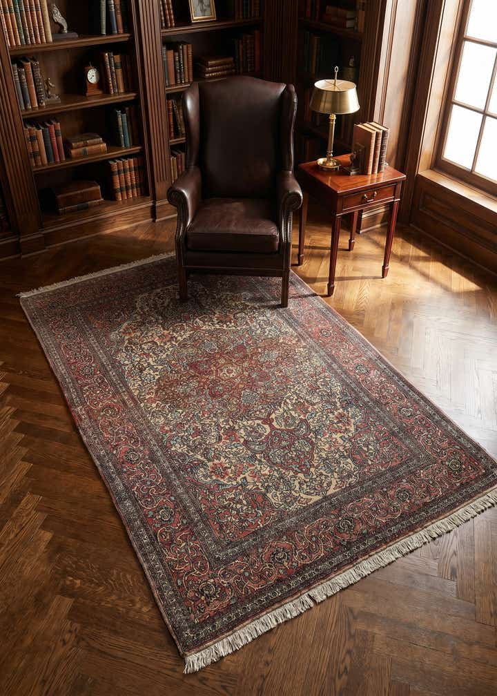 4' 10 x 7' 1 Kashan Rug