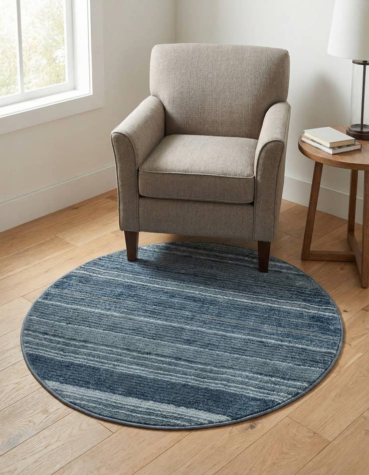 Detail image of 3' 3 x 3' 3 Gemstone Round Rug