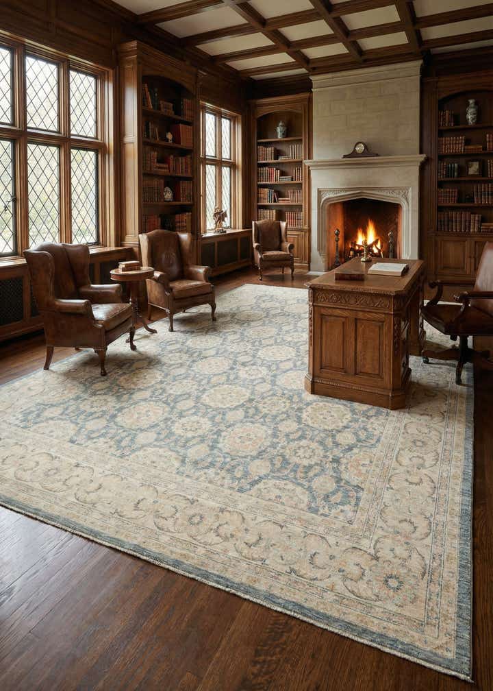 13' 1 x 17' 2 Hand Knotted Peshawar Ziegler Oriental Rug