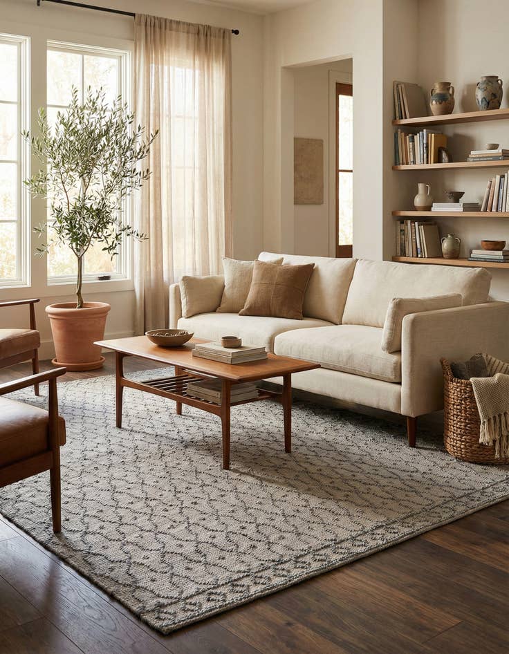 Detail image of 7' 10 x 10'  Hand Woven Larsa Jute Rug