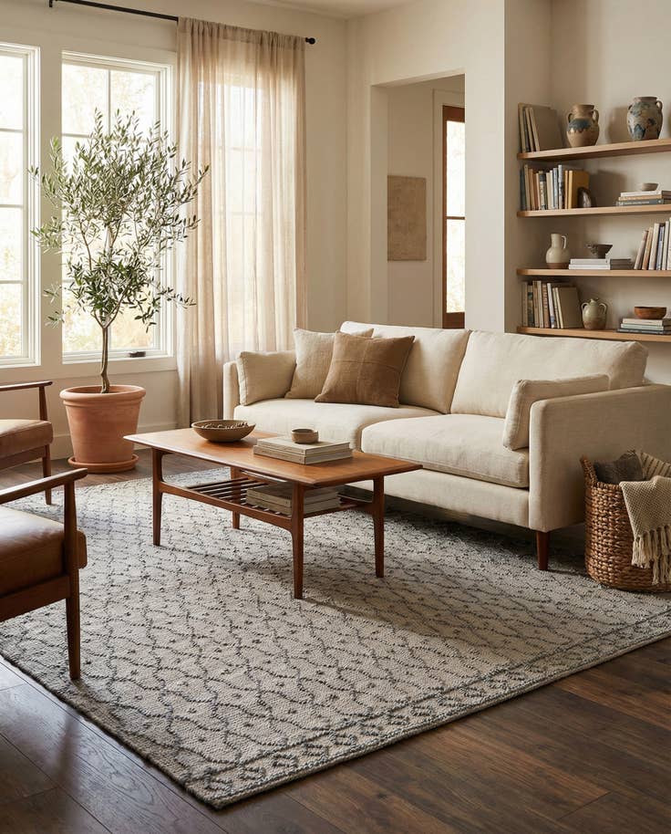 Detail image of 7' 10 x 10' Hand Woven Larsa Jute Rug