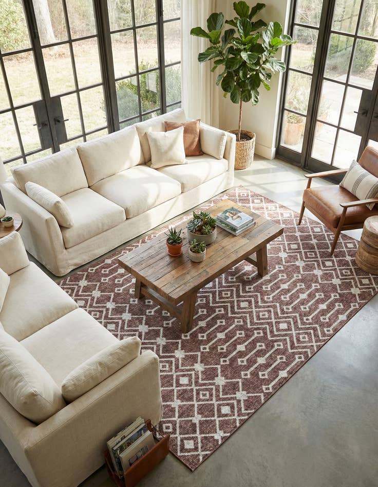 Detail image of 7' 10 x 10' Eco Trellis Rug