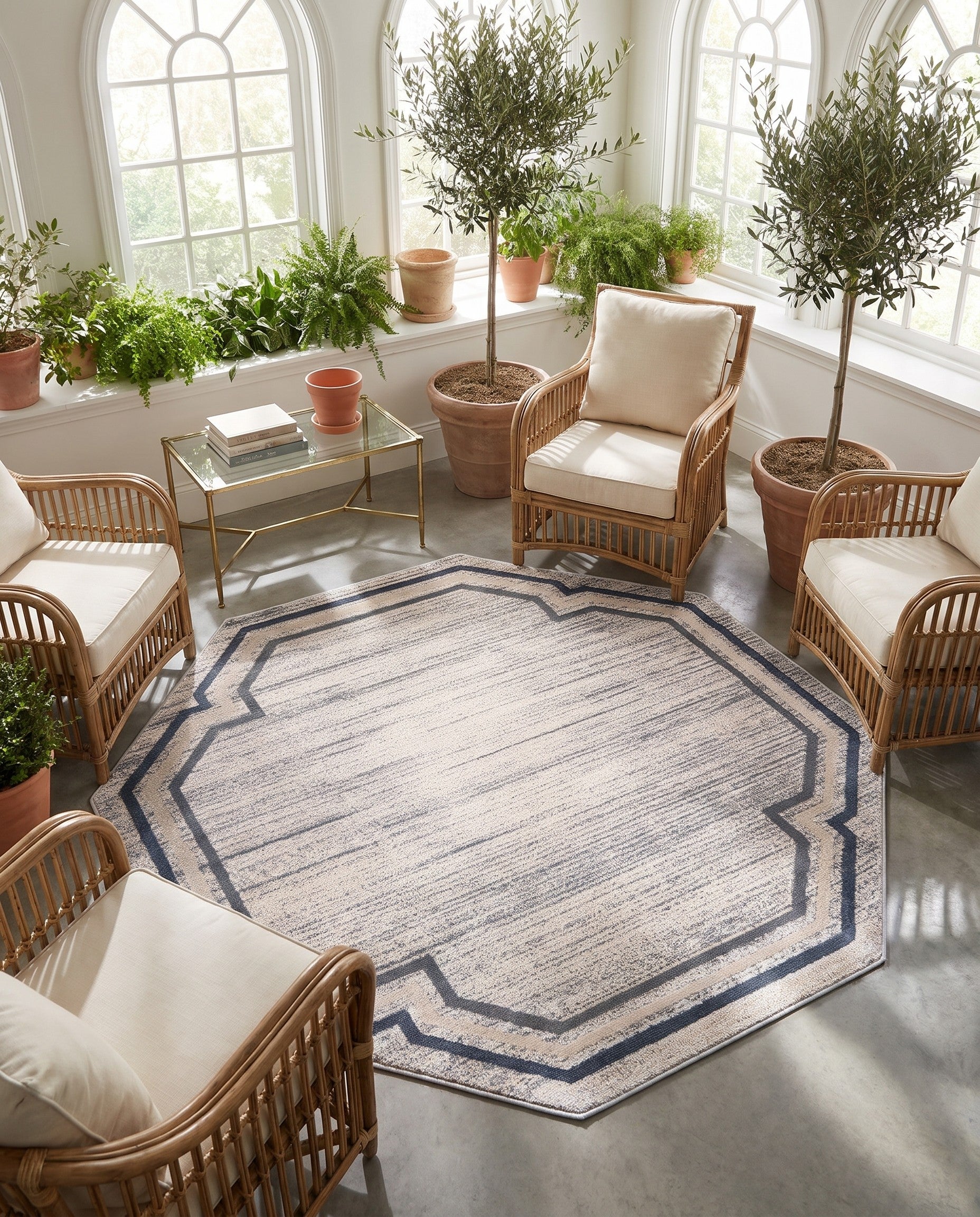 7' x 7' Oasis Octagon Rug