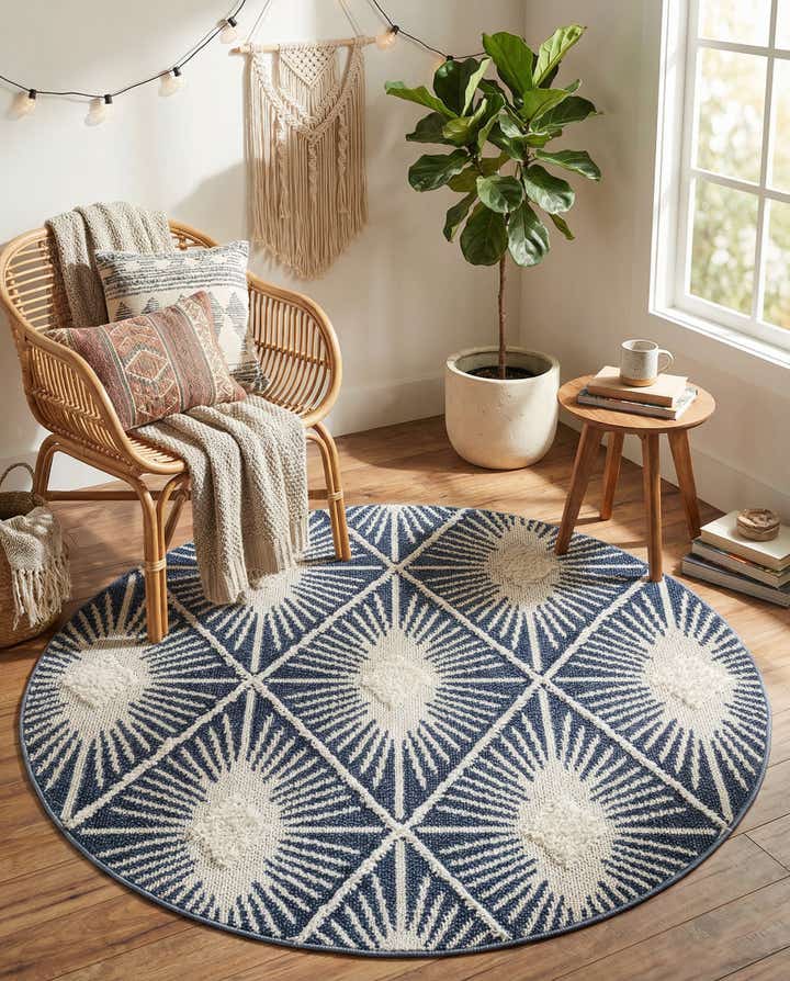 5' 3 x 5' 3 Boho Round Rug