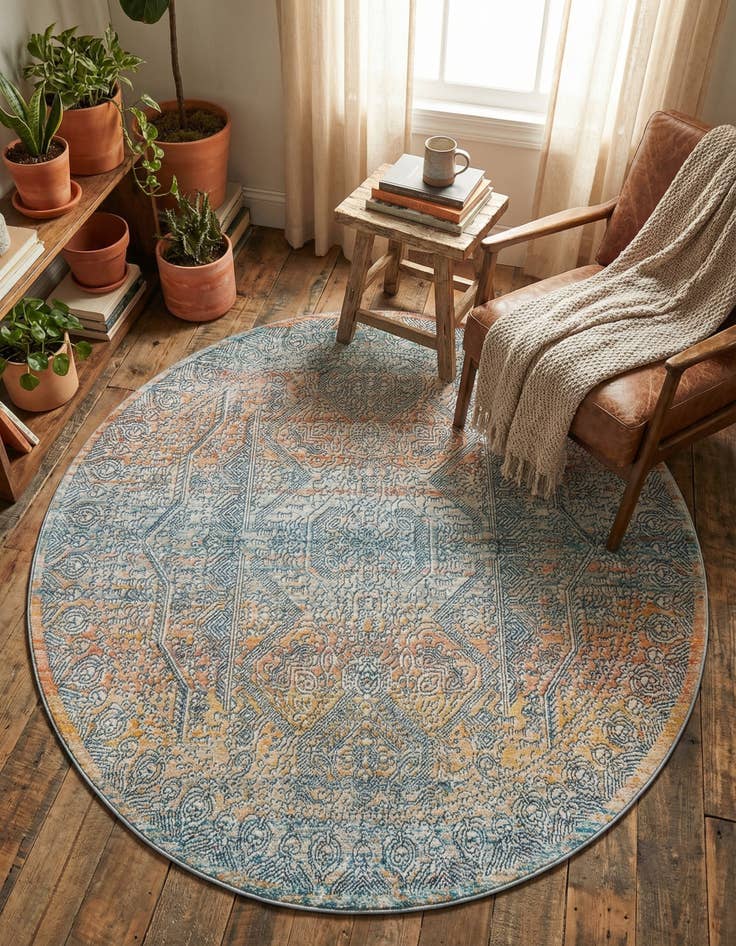 Detail image of 5' 3 x 5' 3 Newport Round Rug