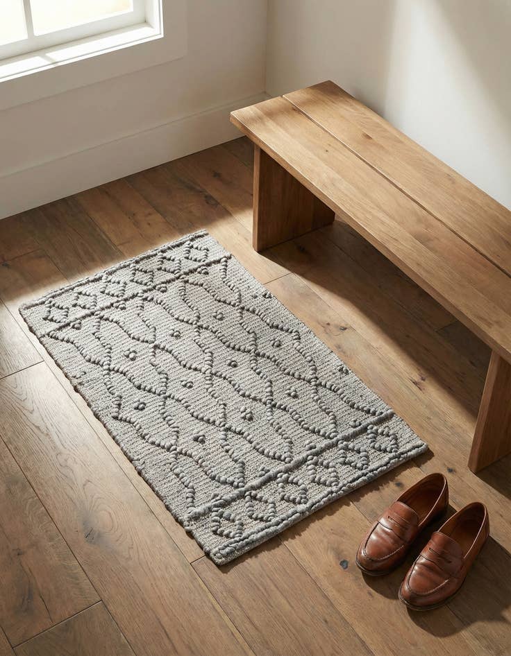 Detail image of 2' 2 x 3' 1 Hand Woven Larsa Jute Rug