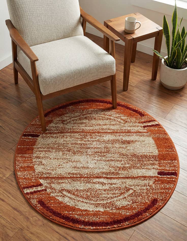 Detail image of 3' x 3' Equinox Round Rug