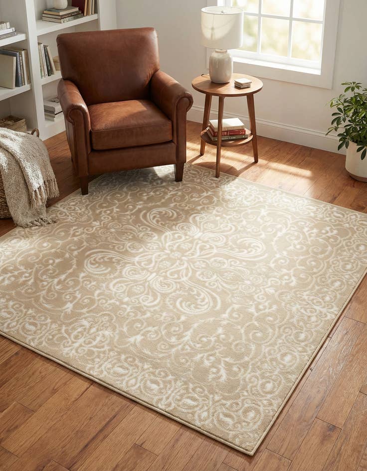 Detail image of 5' 3 x 5' 3 Himalaya Square Rug