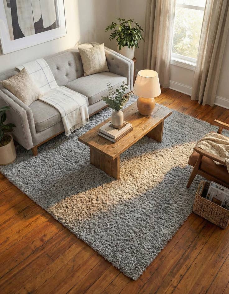 Detail image of 7' 10 x 7' 10 Zermatt Shag Square Rug