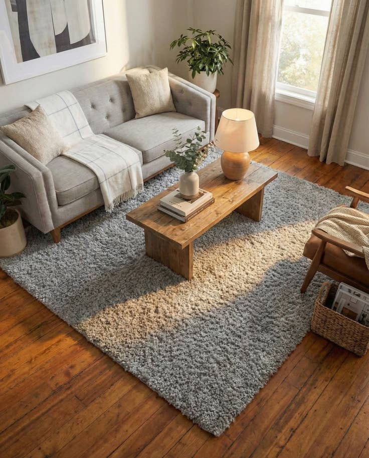 Detail image of 7' 10 x 7' 10 Zermatt Shag Square Rug