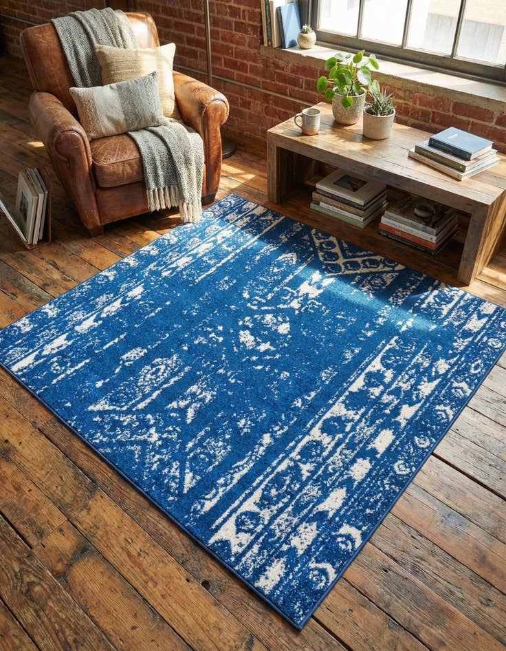 Detail image of 5' 3 x 5' 3 Lennon Square Rug