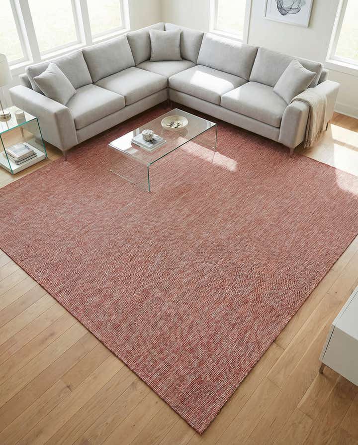 10' 8 x 10' 8 Easy-Clean Solid Indoor / Outdoor Square Rug