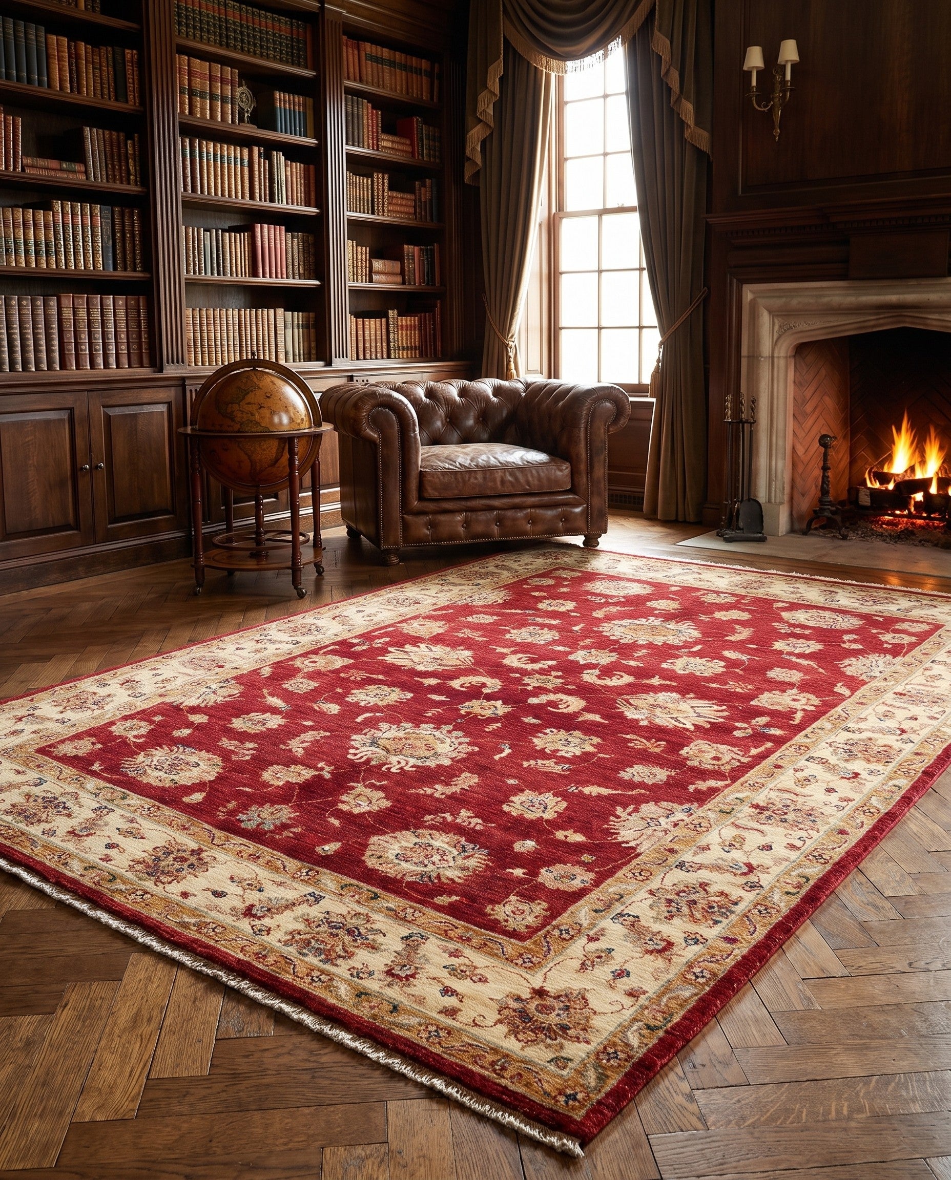 175cm x 250cm Hand Knotted Ziegler Rug