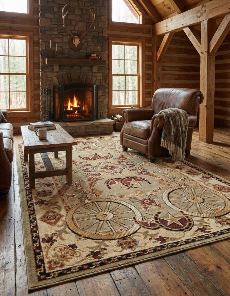 Detail image of 5' 3 x 8' Pioneer Rug