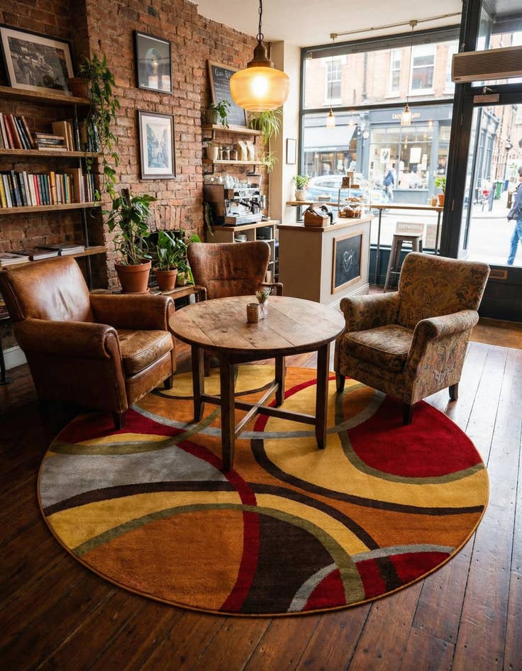 Detail image of 6' x 6' Cafe Round Rug