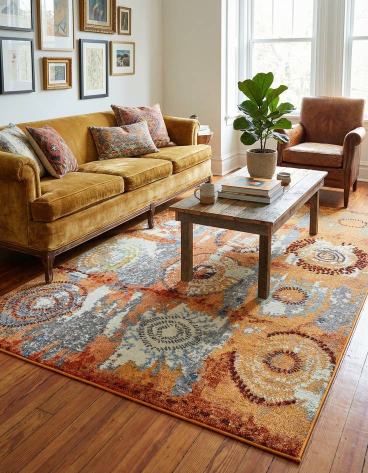 Detail image of 5' x 8' Washable Hyacinth Rug