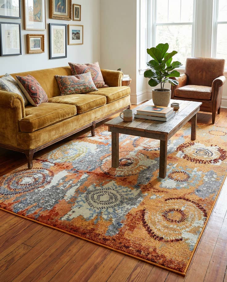Detail image of 5' x 8' Washable Casablanca Rug