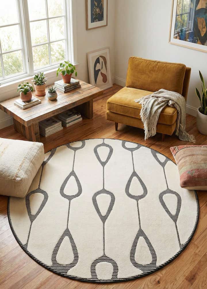 6' x 6' Prismatic Round Rug