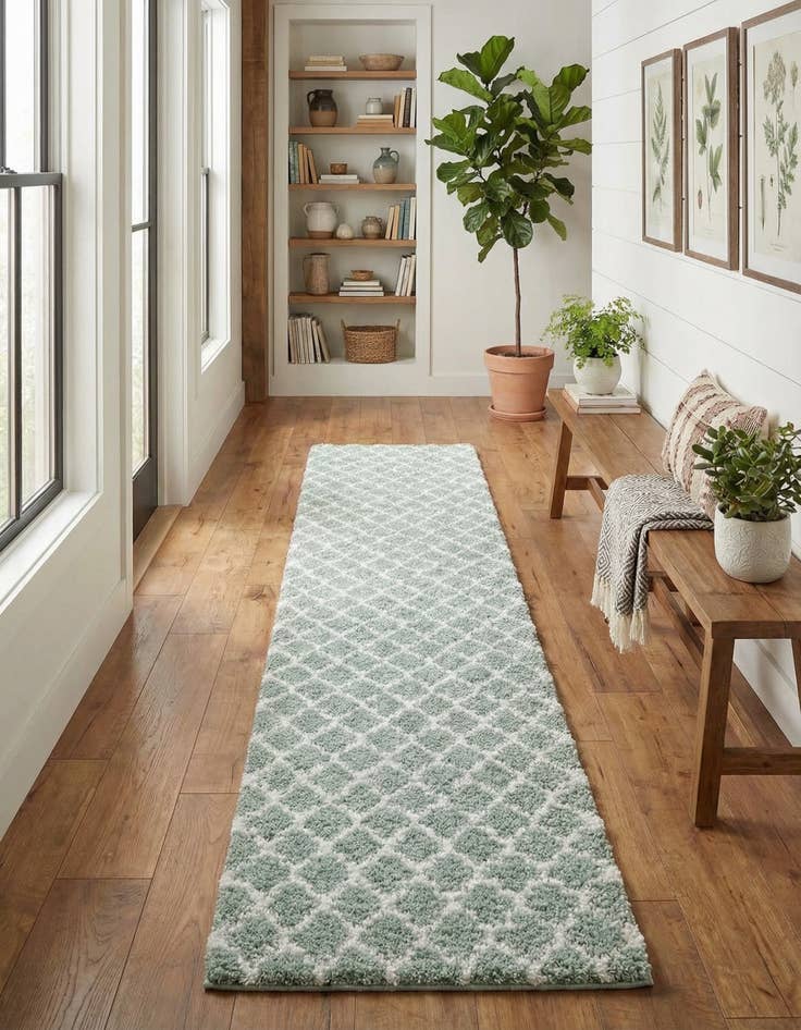 Detail image of 3' 3 x 16' 5 Marrakesh Shag Runner Rug