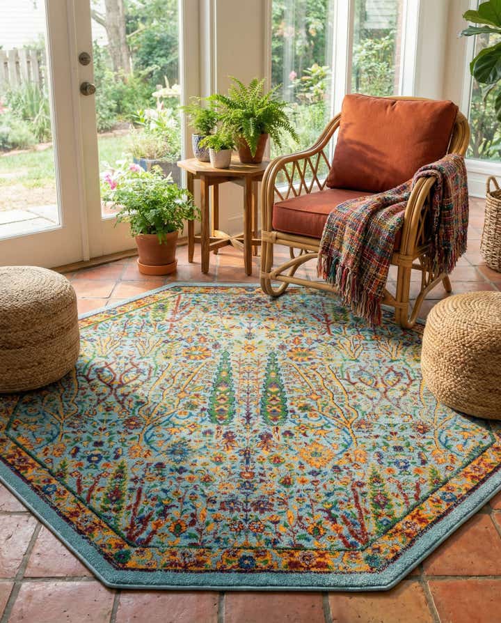 5' 3 x 5' 3 Calypso Octagon Rug