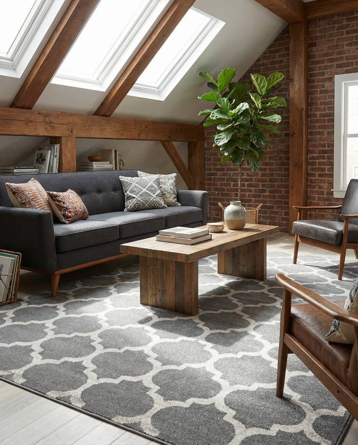 Detail image of 7' 10 x 11' Lattice Rug