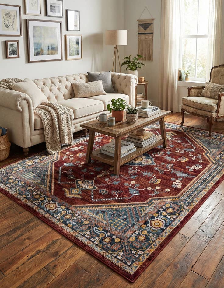 Detail image of 9' x 12' Kamala Washable Rug
