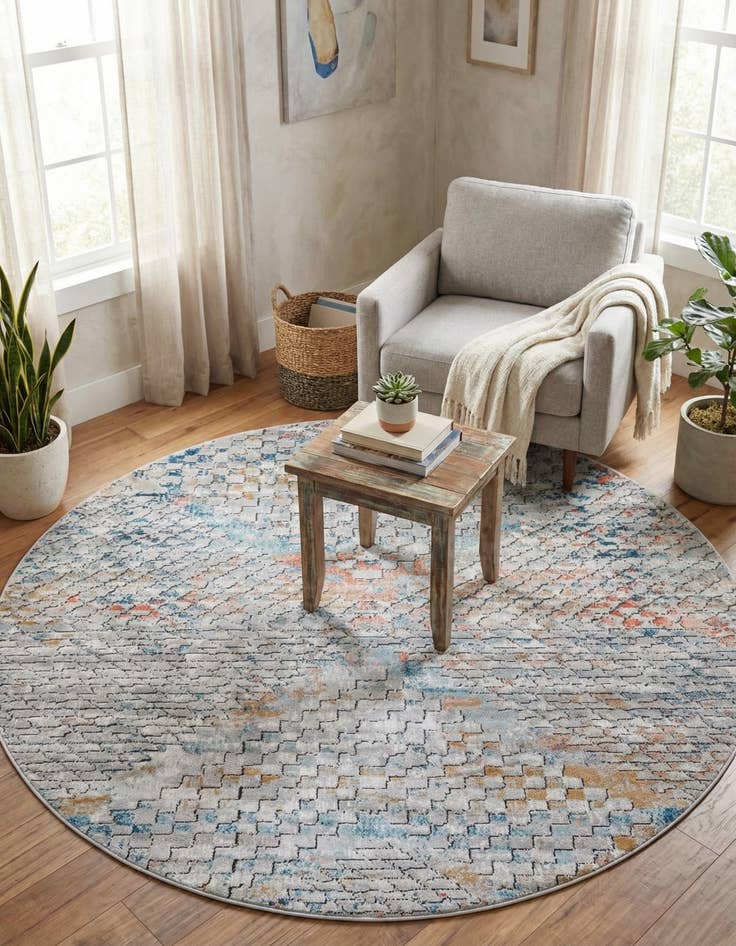 Detail image of 6' x 6' Leipzig Round Rug