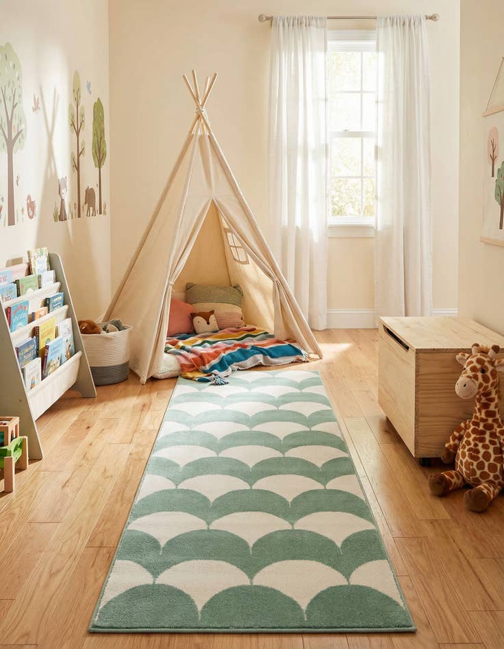 Detail image of 2' x 6' Whimsy Kids Runner Rug