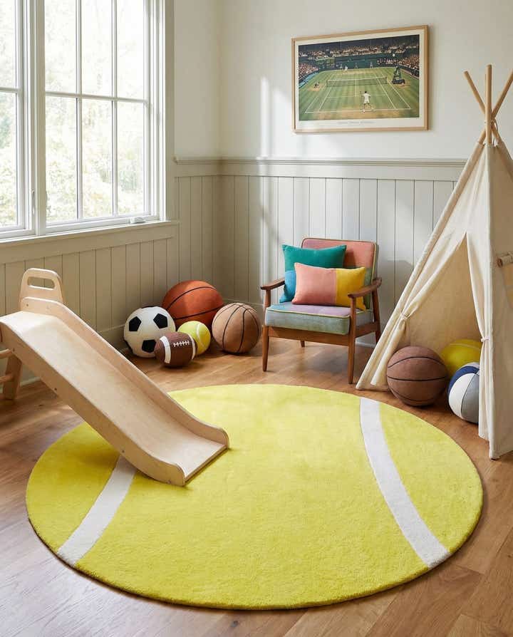 6' 1 x 6' 1 Playtime Kids Wool Freeform Rug