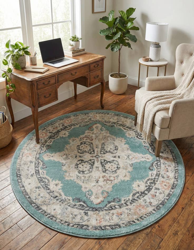 Detail image of 5' x 5' Parker Round Rug