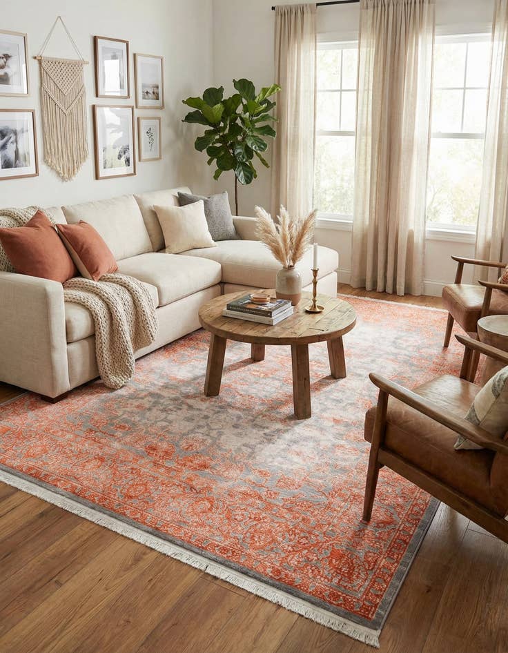 Detail image of  8' x 11' 4 Modern Classical Rug