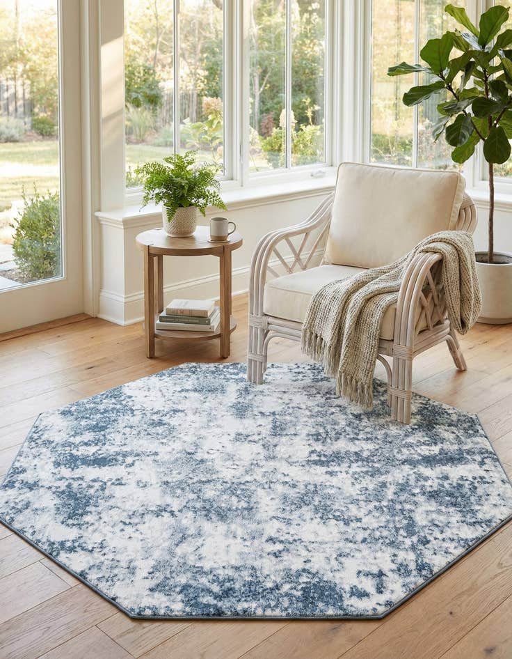 Detail image of 7' x 7' Aurora Octagon Rug