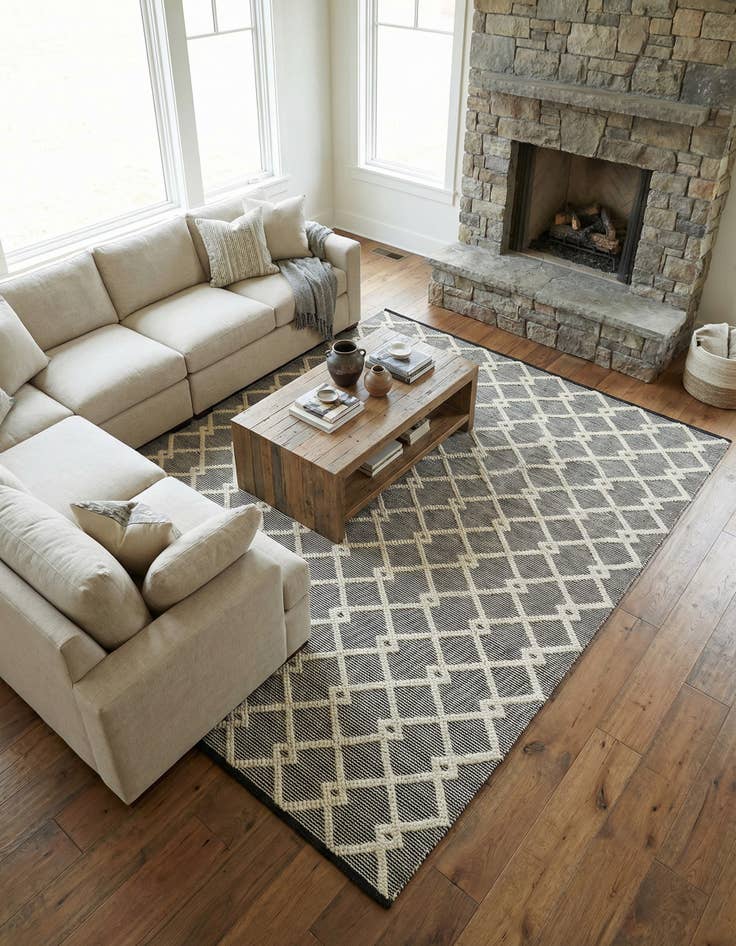 Detail image of 7' 10 x 10'  Hand Knotted Jill Zarin Dorset Rug