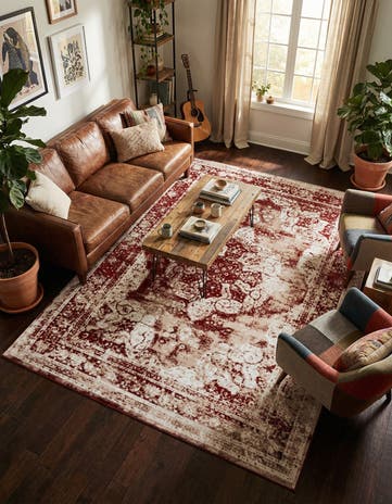 Burgundy Monte Carlo Rug