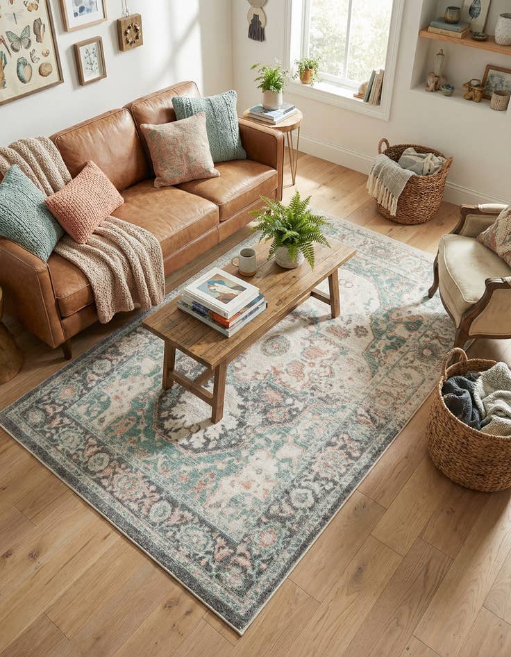 Detail image of 5' x 8' Madeline Vintage Rug