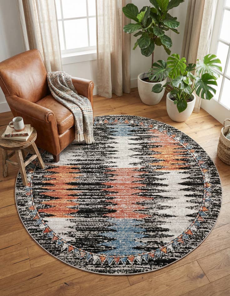 Detail image of 5' 3 x 5' 3 Aramis Round Rug